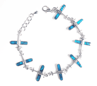 Airplane Bracelet with Paua Shell Wings Airplane Bracelet with Paua Shell Wings