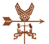 Air Force Emblem Weather Vane - Modern Air Force Emblem Weather Vane - Modern