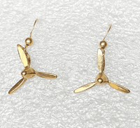 14K Gold 3-Blade Propeller Earrings <font color=red>New Markdown</font> 14K Gold 3-Blade Propeller Earrings <font color=red>New Markdown</font>