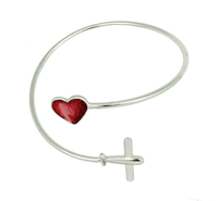 Airplane Heart Bracelet
