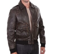 A-2 Style Leather Bomber Jacket A-2 Style Leather Bomber Jacket