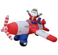 Santa in Airplane Inflatable Santa in Airplane Inflatable