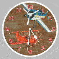 Child's Airplane Clock Child's Airplane Clock