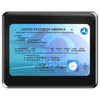 Deluxe FAA License Plaque | Black Deluxe FAA License Plaque | Black