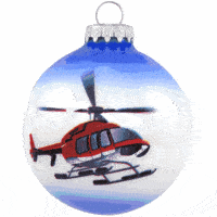 Helicopter Ornament 