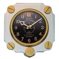 Metal Altimeter Wall Clock | Aluminum Metal Altimeter Wall Clock | Aluminum