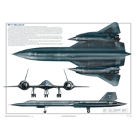 SR 71 Blackbird Poster | Laminated SR 71 Blackbird Poster | Laminated