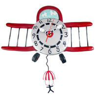 Whimsical Airplane Wall Clock Whimsical Airplane Wall Clock