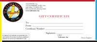 Gift Certficate for pilot - $100