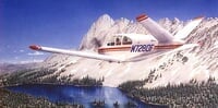Beechcraft Bonanza V Tail Airplane Aviation Art Print Beechcraft Bonanza V Tail Airplane Aviation Art Print