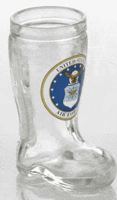 Air Force Boot Shot Glasses - Set of Two