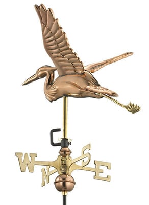 Blue Heron Weathervane, Garden Size