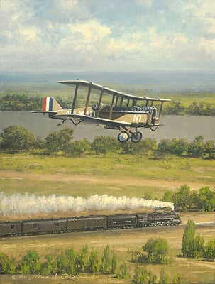 de Havilland DH-4 Art on Canvas