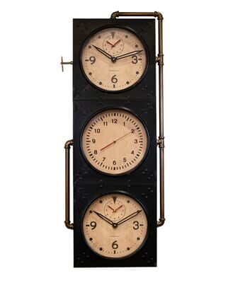 Large Air Station Metal Wall Clock