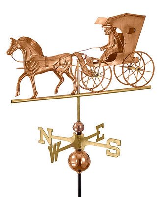 Horse and Country Doctor Weather Vane