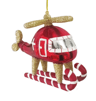 Helicopter Tree Ornament 