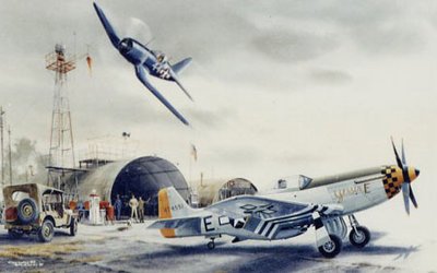 P-51 Mustang Airplane Art Print