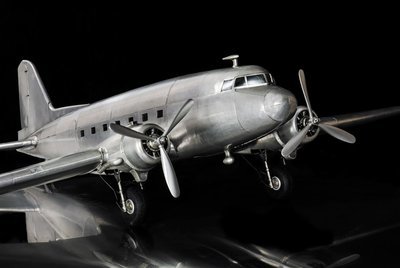 Large Aluminum DC-3 Dakota Model 