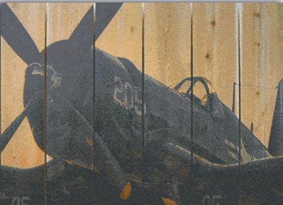 Corsair Airplane Indoor Outdoor Art - Large