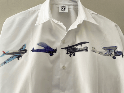 Vintage Airplanes Shirt <font color=red>New Markdown</font>