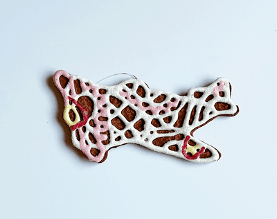 Airplane Gingerbread Ornament