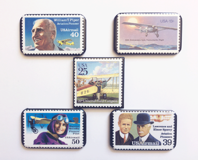 Aviation Magnets | Set of 5 <font color=red>New Markdown</font>