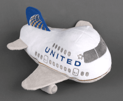 United Airlines Airplane Plush with Sound