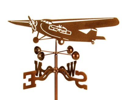 Tri-Motor Airplane Weather Vane
