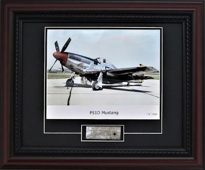 P-51 Mustang Skin Relic with Photo