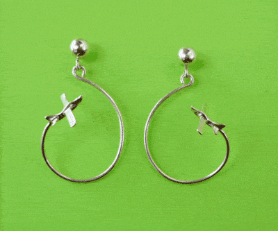 Silver Aerobatic Flight Earrings | Lo Wing