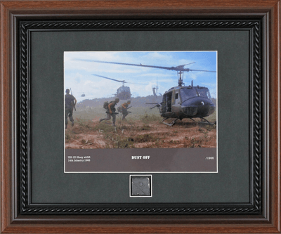 UH-1D Helicopters Photo with Authentic Relic