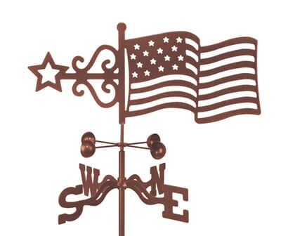 American Flag Steel Weather Vane