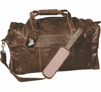 Airborne Leather Duffel Bag - Medium 