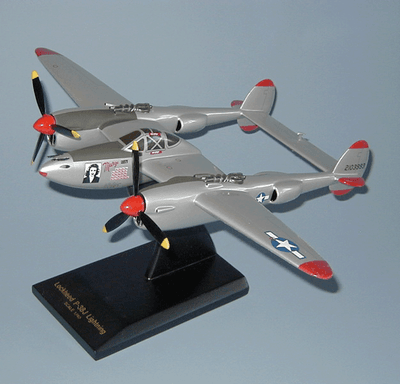 P-38J Lightning Model Aircraft | Replica Ace Pilot Bong's Airplane