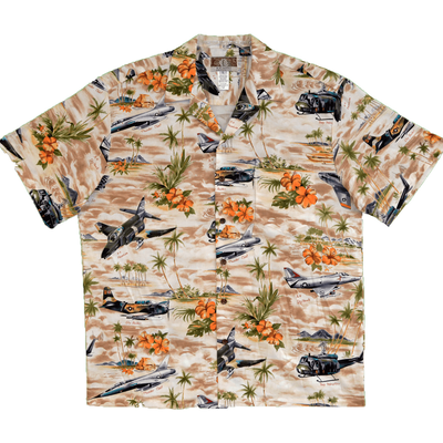 Vietnam Aircraft & Huey Helicopter Hawaiian Shirt