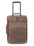 Wheeled Leather Carry-On Travel Bag 