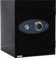 1-Hour Fire/Water Safe w/Dial Combo and Key Lock [1.3 Cu. Ft.]-Black