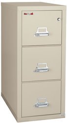 Fire/Water Rated 3-Drawer Letter Size File Cab. (40.3 x 17.8 x 31.6)