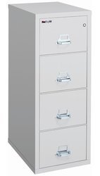 Fire/Water Rated 4-Drawer Letter Size File Cab. (52.8 x 17.8 x 25.1)