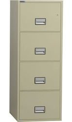 Fire/Water Rated 4-Drawer Legal Size File Cab. (54 x 19.9 x 25)