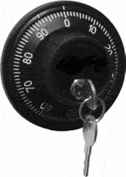 Dial Combination Lock with Key-Locking Dial [Installed]