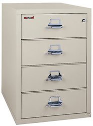 Card, Check, & Note File Cabinet: 4-Drawers  (36.1 x 25.3 x 31.6)