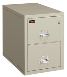 2-Hr Fire & Water Rated File Cabinet - 2 Drawers, Legal Size