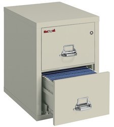 Fire/Water Rated 2-Drawer Letter Size File Cab. (27.8 x 17.8 x 25.1)