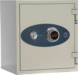 1-Hour Fire/Water Safe w/Dial Combo and Key Lock [0.9 Cu. Ft.]-White