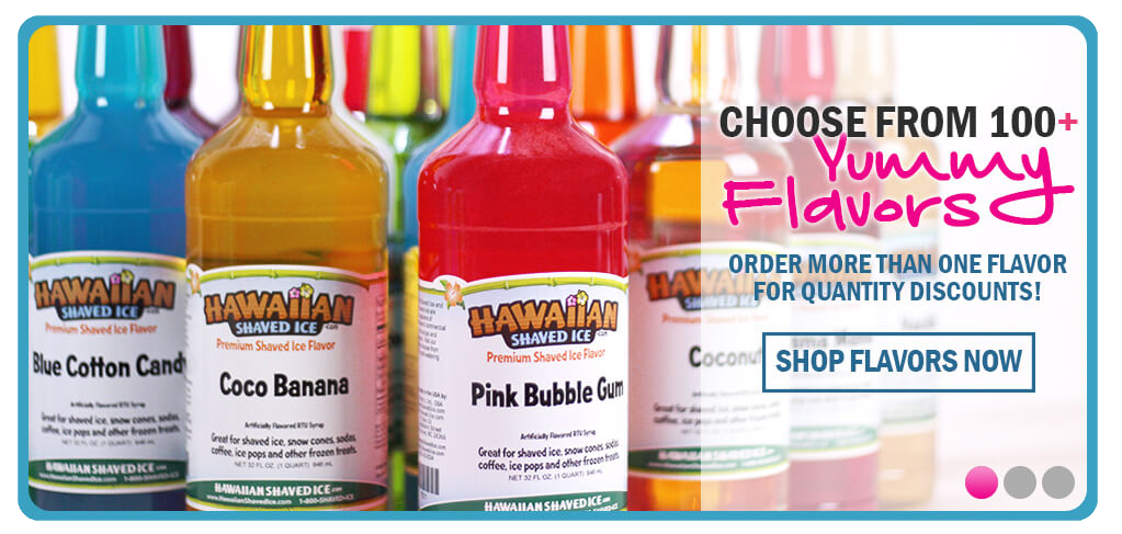 Choose From 100+ Snow Cone Flavors [Quarts]