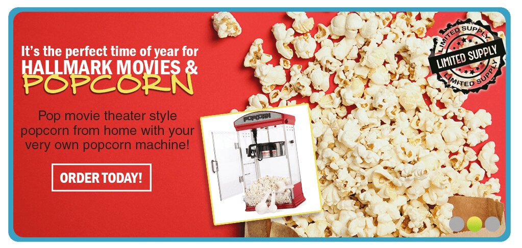 Order Your Carnus Brand Popcorn Maker While Supplies Last