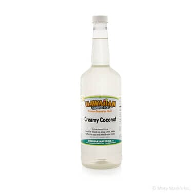 Creamy Coconut Shaved Ice & Snow Cone Syrup