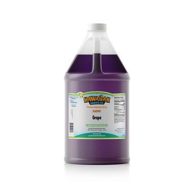 Grape Syrup for Shaved Ice - Gallon