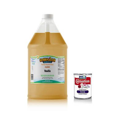Homemade Ice Cream Shaved Ice Syrup Kit - Gallon